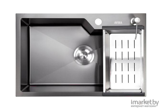 Кухонная мойка Avina HM6548-S PVD графит