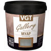 Защитно-декоративный состав VGT VGT Gallery Лессирующий Муар 900г черный жемчуг
