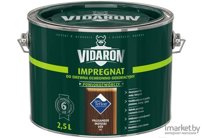 Защитно-декоративный состав Vidaron Vidaron Impregnant V09 2.5л индийский палисандр