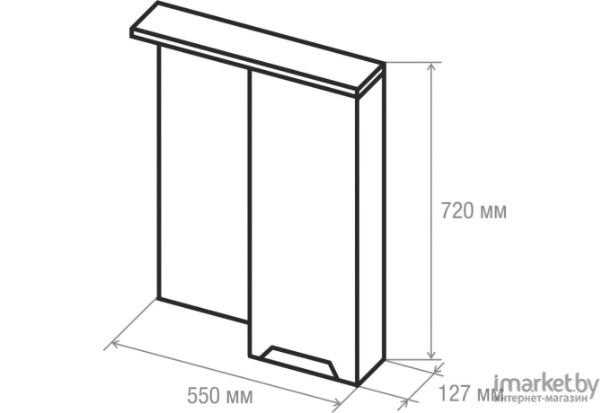 Полка для ванной AV Engineering Allegretto 55 [AVE4444321]