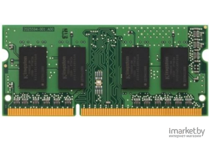 Оперативная память Kingston SO-DIMM DDR 3 DIMM 4Gb PC12800 1600Mhz [KVR16S11S8/4WP]