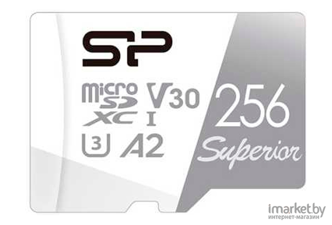 Карта памяти Silicon-Power microSD 256GB Superior A2 microSDXC Class 10 UHS-I U3 [SP256GBSTXDA2V20]