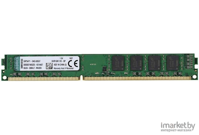 Оперативная память Kingston DIMM 8GB PC12800 DDR3 [KVR16N11/8WP]