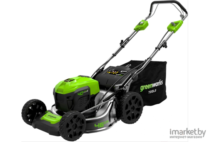 Газонокосилка Greenworks GD40LM46SP с акб и зу 2506807UB