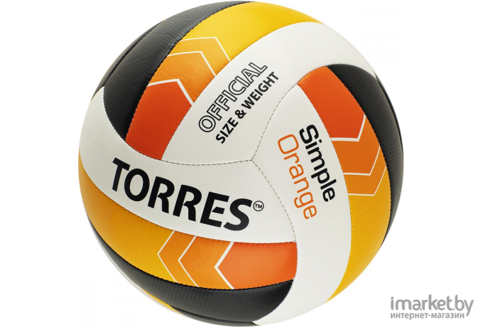 Волейбольный мяч Torres SIMPLE ORANGE р.5 [V32125]