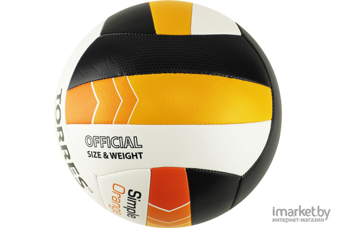 Волейбольный мяч Torres SIMPLE ORANGE р.5 [V32125]