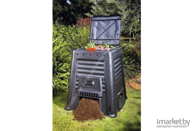 Садовый компостер Keter Mega composter 650L черный [231598]