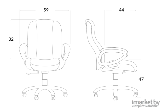 Стул Stool Group Полин Brown FUT-54 (FDC6085) коричневый