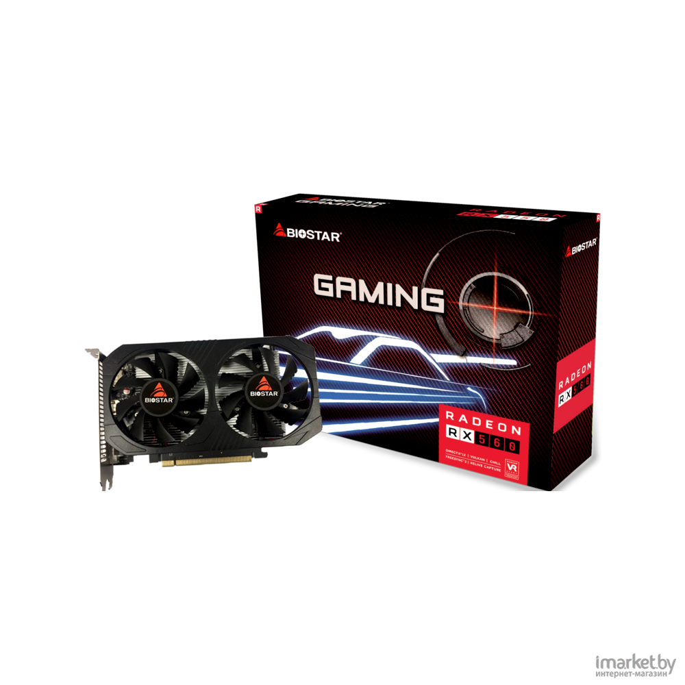 Видеокарта BIOSTAR AMD Radeon RX 560 GDDR5 4GB [VA5615RF41] купить в Минске  с ценами в рассрочку