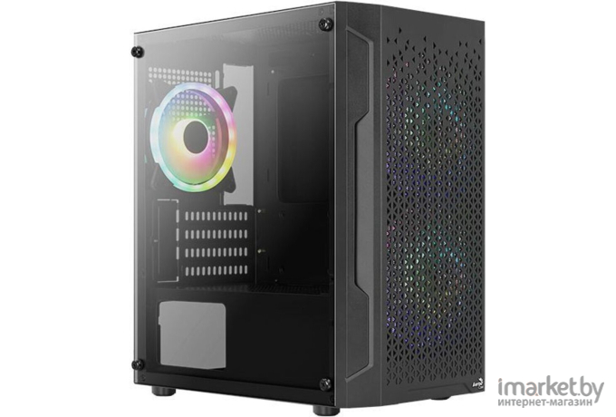 Корпус для компьютера AeroCool Trinity Mini-G-BK v2 черный [ACCS-PV32033.11]