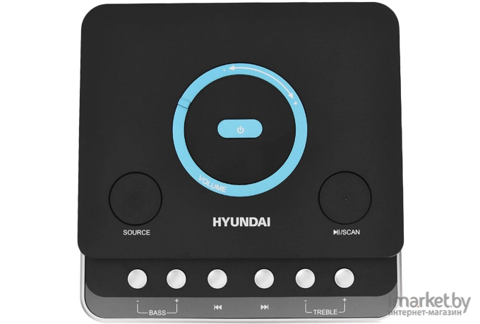 Музыкальный центр Hyundai H-MC320 темно-серый/черный