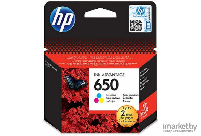 Картридж HP 650 CZ102AE Tri-colour