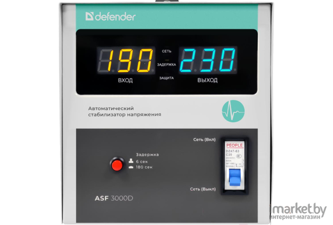 Стабилизатор напряжения Defender ASF 3000D [99038]