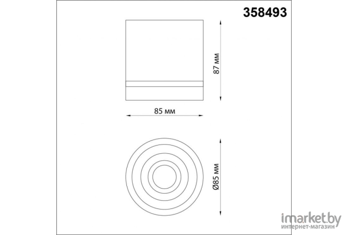 Накладной светильник Novotech 358493