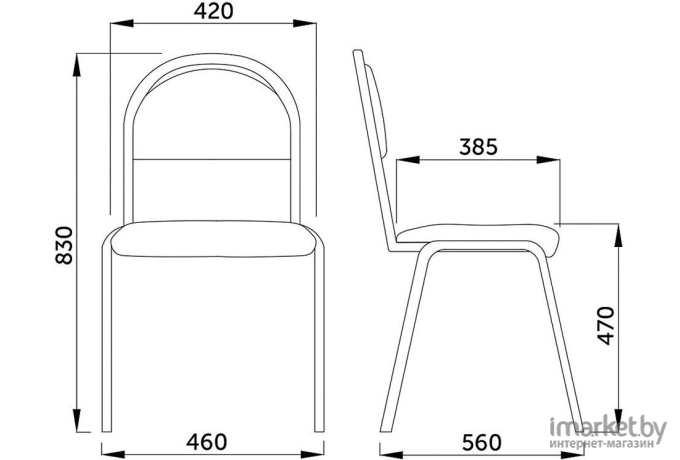 Офисное кресло UTFC Стандарт BL С-24 коричневый/бежевый