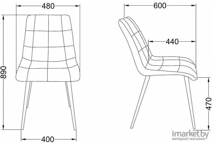 Стул AskHome Fred винный велюр HLR-38/черный