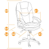 Офисное кресло TetChair COMFORT LT флок 6 коричневый
