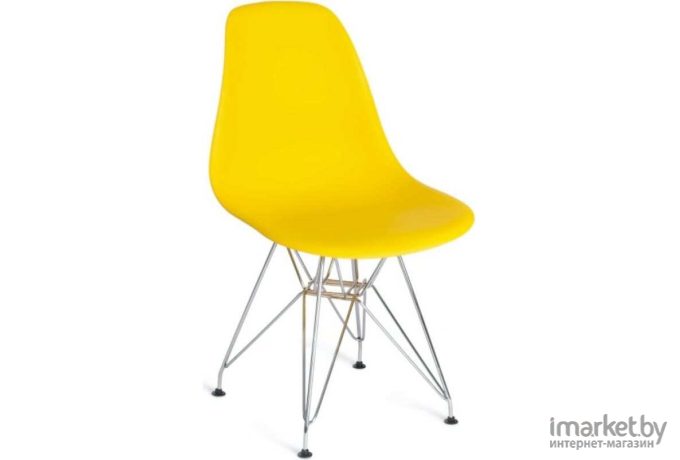 Стул TetChair Secret De Maison CINDY (EAMES) (mod. 001) дерево береза/металл/пластик 51x46x82.5см желтый