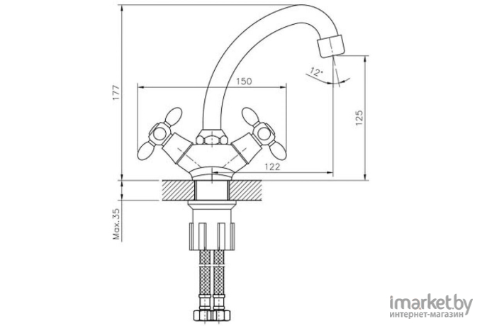 Смеситель Decoroom DR53012