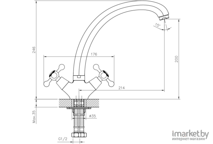 Смеситель Decoroom DR54029