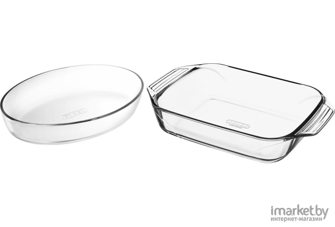 Форма для выпечки Pyrex Набор 2-х блюд овальное 30*21 и прямоугольное 35*23см [50900S030]