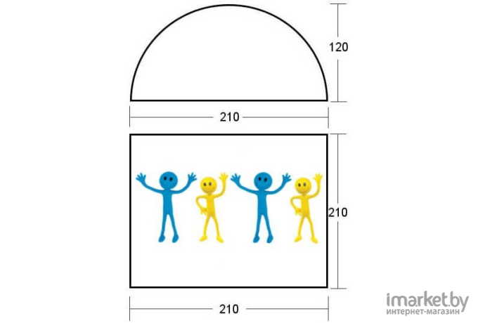 Палатка Acamper Monodome  XL Blue