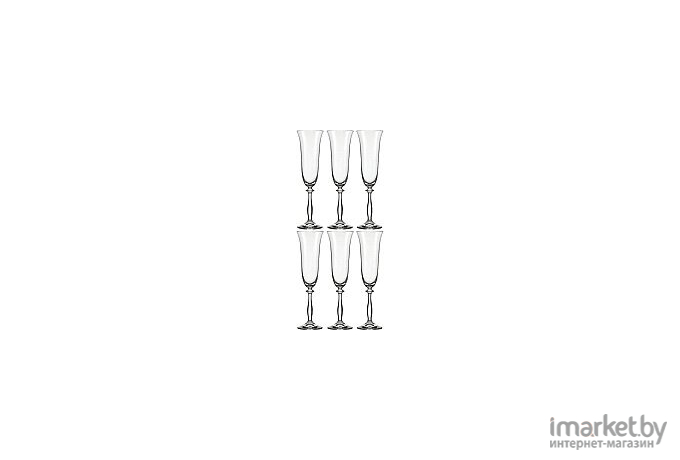 Набор бокалов для шампанского Bohemia Angela 6 шт [40600/190]