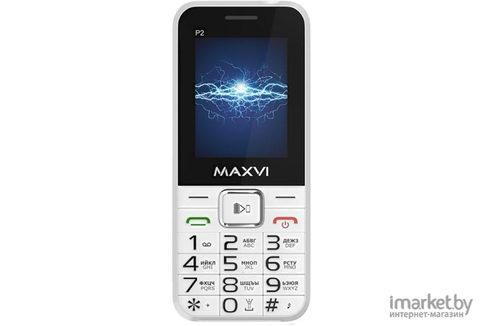 Мобильный телефон Maxvi P2 White