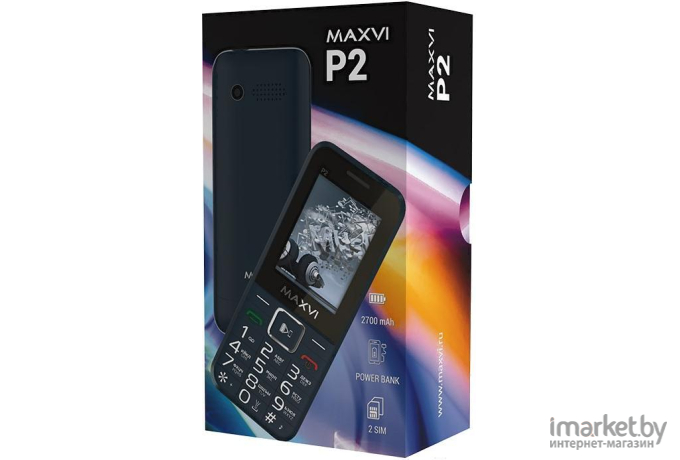 Мобильный телефон Maxvi P2 White