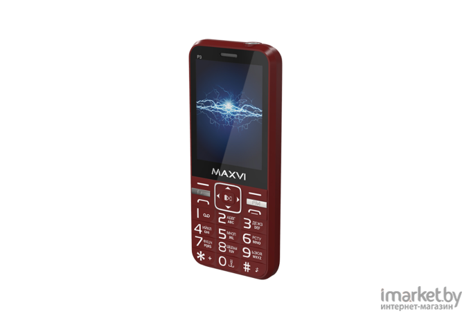 Мобильный телефон Maxvi P3 Wine Red