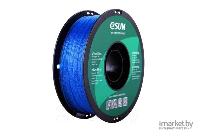 Пластик для 3d-принтера eSUN Пластиковая нить eTwinkling 1,75 мм blue [eTwinkling175U1]