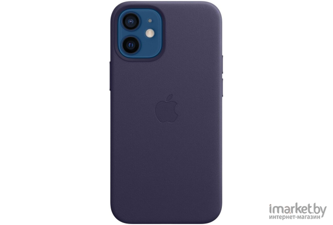 Чехол для телефона Apple iPhone 12 mini Leather  Case with MagSafe Deep Violet [MJYQ3]