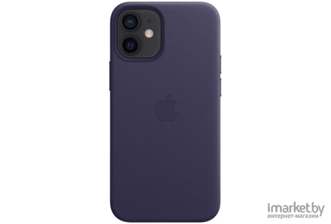 Чехол для телефона Apple iPhone 12 mini Leather  Case with MagSafe Deep Violet [MJYQ3]