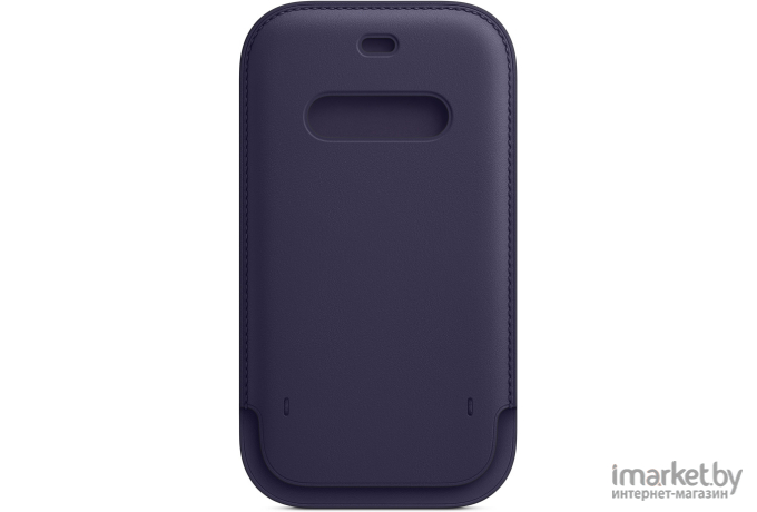 Чехол для телефона Apple iPhone 12 | 12 Pro Leather Sleeve with MagSafe Deep Violet [MK0A3]