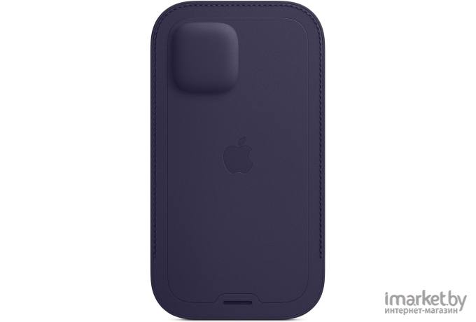 Чехол для телефона Apple iPhone 12 | 12 Pro Leather Sleeve with MagSafe Deep Violet [MK0A3]