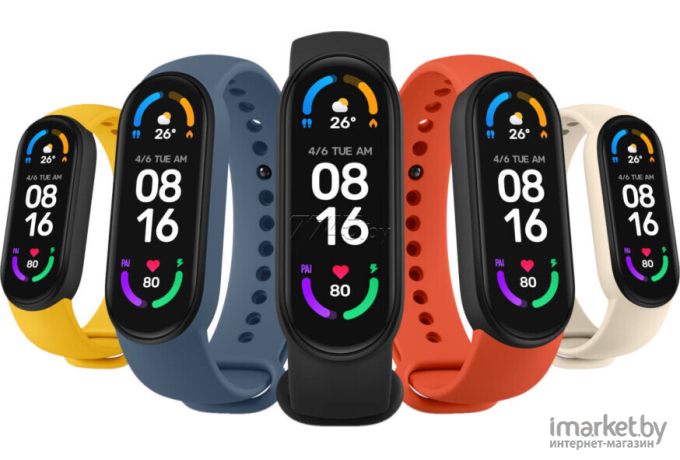 Фитнес-браслет Xiaomi Smart Band 6 Black (BHR4951GL)