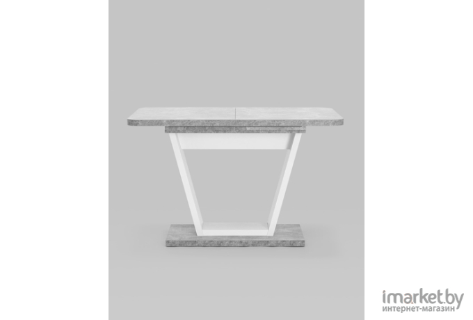 Стол обеденный Stool Group Vector 120-160*80 бетон/белый [80.578.01 8005 DUAL]