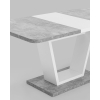 Стол обеденный Stool Group Vector 120-160*80 бетон/белый [80.578.01 8005 DUAL]