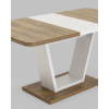 Стол обеденный Stool Group Vector 120-160*80 дуб Ка/пепел [80.578.01 8048 DUAL]