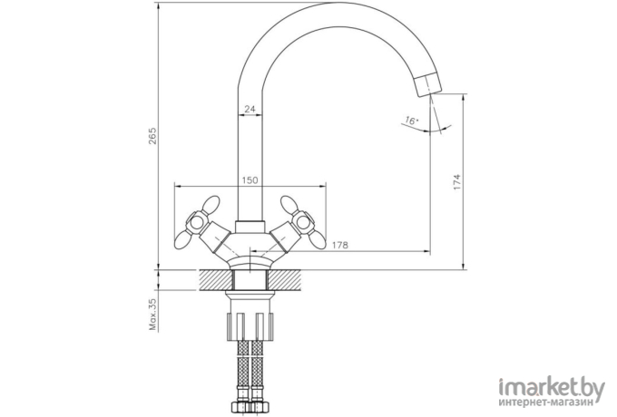 Смеситель Decoroom DR53028