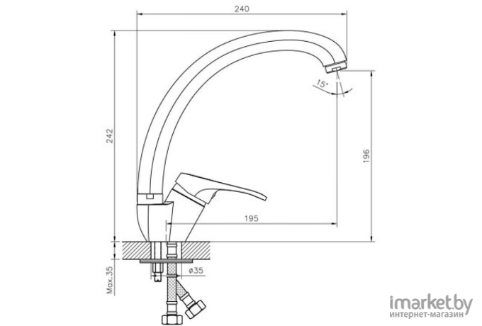 Смеситель Decoroom DR21021