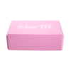 Блок для йоги Starfit Core YB-200 EVA розовый пастель
