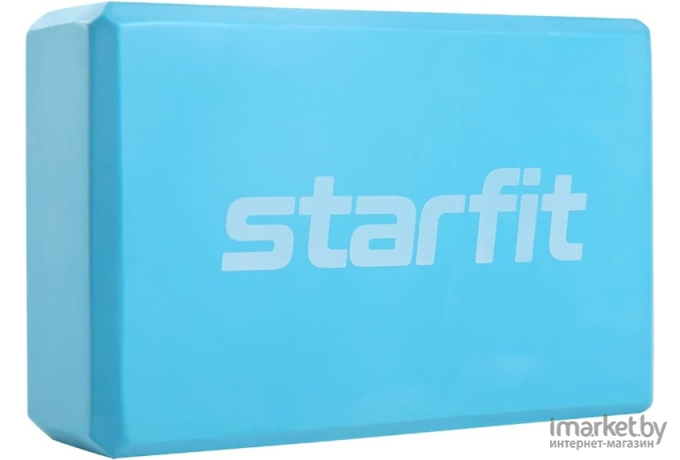 Блок для йоги Starfit Core YB-200 EVA синий пастель