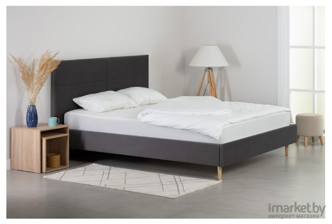 Кровать Woodcraft Майтон 160 Velvet Grafit