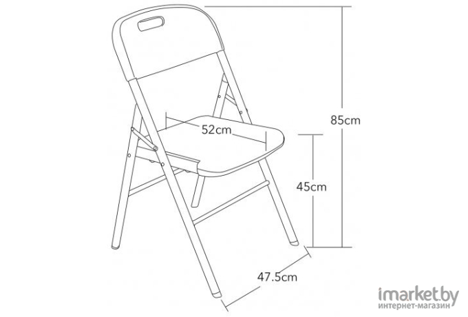 Стул кемпинговый складной пластиковый
