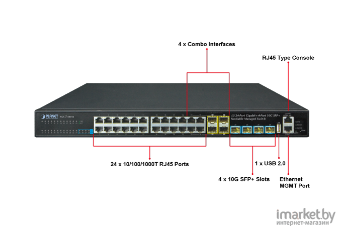 Коммутатор PLANET XGS3-24042