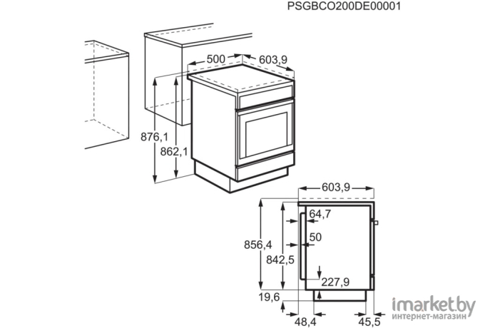 Кухонная плита Electrolux RKG500004W