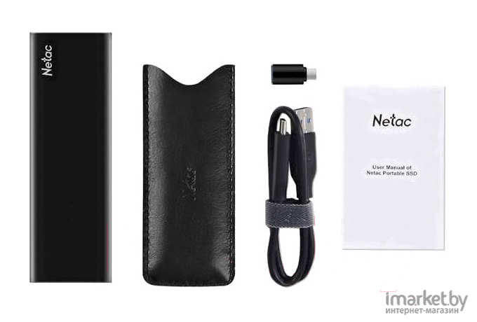 SSD диск Netac External 500Gb Z SLIM [NT01ZSLIM-500G-32BK]