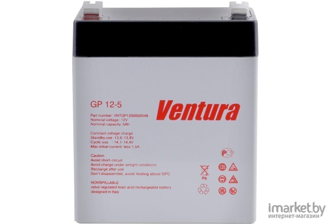 Аккумулятор для ИБП Ventura GP12-5 12V/5Ah [183671]