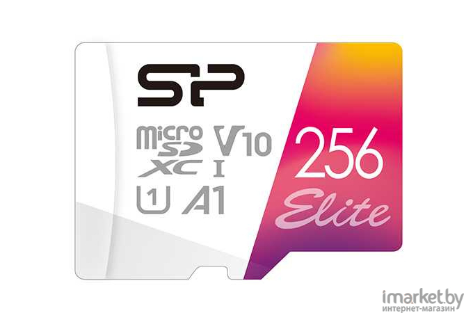 Карта памяти Silicon-Power microSD 256GB Elite A1 microSDXC Class 10 [SP256GBSTXBV1V20SP]